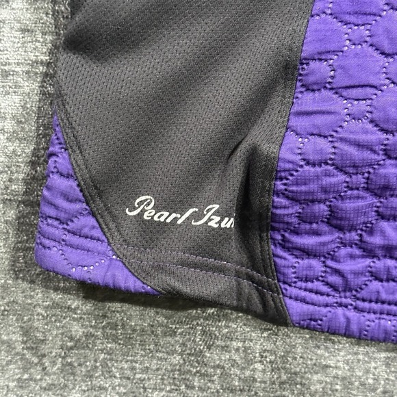 Pearl Izumi Cycling Jacket Women's Size Medium Quilted Purple & Black Full Zip - Picture 14 of 16